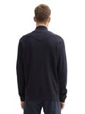 Strukturierter Strick Troyer knitted navy melange