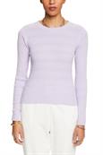 Strukturierter Strickpullover lavender