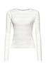 Strukturierter Strickpullover off white