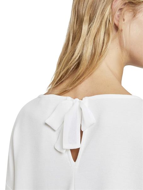 Strukturiertes Boxy-Shirt off white