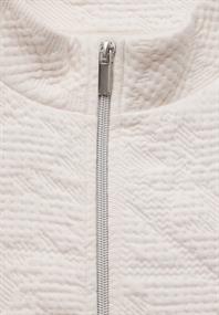 Strukturjacke lucid white