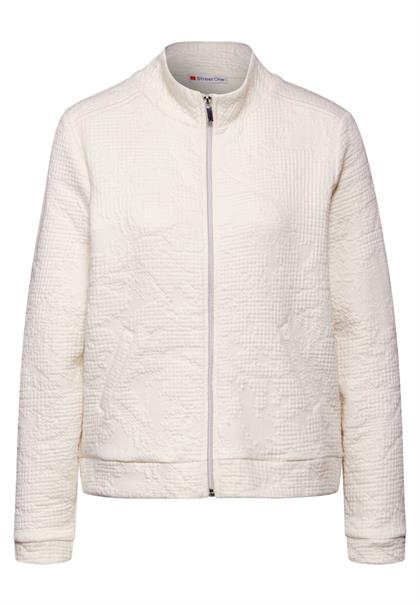 Strukturjacke lucid white