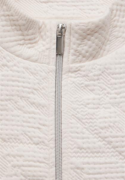 Strukturjacke lucid white