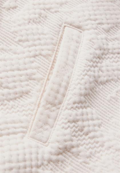 Strukturjacke lucid white