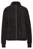 Strukturjacke mit Zipper darkest brown