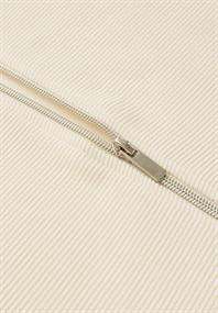 Strukturjacke mit Zipper soft beige