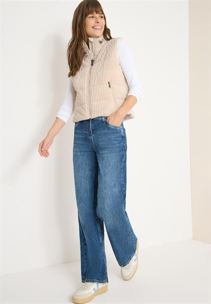 Strukturmix Cordweste pearl beige