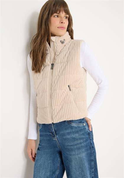 Strukturmix Cordweste pearl beige