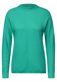 Strukturmix Dolman Pullover aventurine green