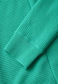 Strukturmix Dolman Pullover aventurine green