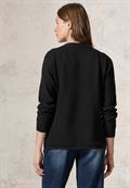 Strukturmix Dolman Pullover black