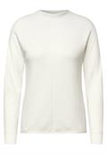Strukturmix Dolman Pullover vanilla white