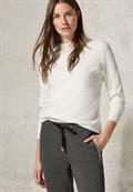 Strukturmix Dolman Pullover vanilla white