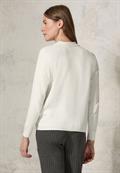 Strukturmix Dolman Pullover vanilla white