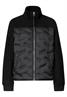 Strukturmix Jacke mit geklebter Steppung black