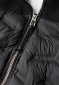 Strukturmix Jacke mit Steppmuster black