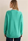 Strukturmix Pullover aventurine green