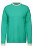 Strukturmix Pullover aventurine green