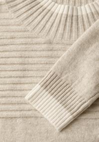 Strukturmix Pullover desert beige melange