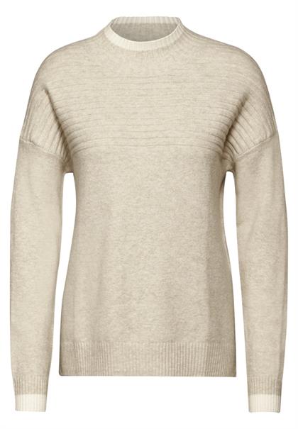 Strukturmix Pullover desert beige melange