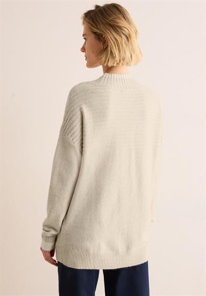 Strukturmix Pullover desert beige melange