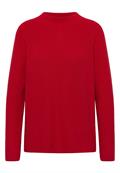 Strukturmix Pullover fiery red