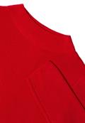 Strukturmix Pullover fiery red