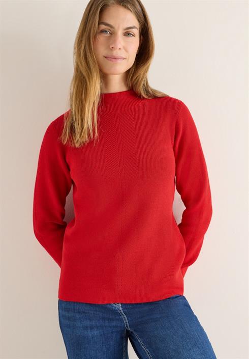strukturmix-pullover-fiery-red