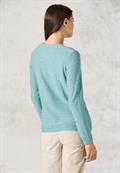 Strukturmix-Pullover heather adriatic green melange