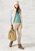 Strukturmix-Pullover heather adriatic green melange