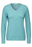 Strukturmix-Pullover heather adriatic green melange