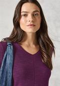 Strukturmix-Pullover heather berry melange
