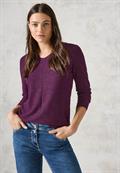 Strukturmix-Pullover heather berry melange