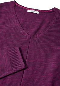 Strukturmix-Pullover heather berry melange