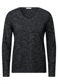 Strukturmix-Pullover heather deep charcoal grey mel