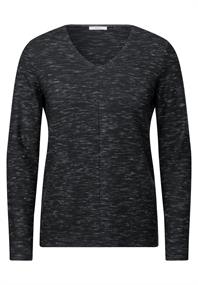 Strukturmix-Pullover heather deep charcoal grey mel