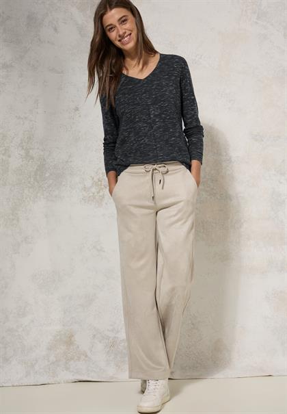 Strukturmix-Pullover heather deep charcoal grey mel