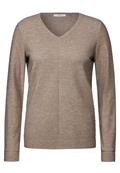 Strukturmix-Pullover heather milky caramel mel.