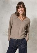 Strukturmix-Pullover heather milky caramel mel.