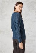 Strukturmix-Pullover heather petrol melange