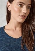 Strukturmix-Pullover heather petrol melange