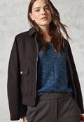 Strukturmix-Pullover heather petrol melange