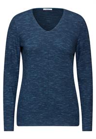 Strukturmix-Pullover heather petrol melange