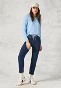 Strukturmix-Pullover heather tranquil blue melange