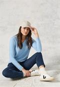 Strukturmix-Pullover heather tranquil blue melange