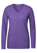 Strukturmix-Pullover heather wild lilac melange