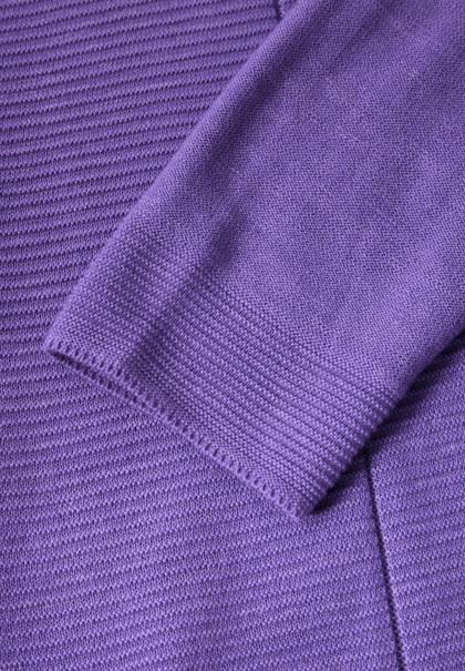 Strukturmix-Pullover heather wild lilac melange