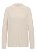 Strukturmix Pullover oat milk beige melange
