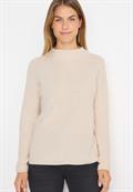 Strukturmix Pullover oat milk beige melange