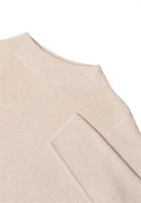 Strukturmix Pullover oat milk beige melange